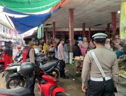 POLRES SERUYAN PATROLI PRESISI DI PASAR SAIK, DEKATKAN DIRI DENGAN PEDAGANG DAN PEMBELI