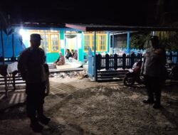 POLSEK SERUYAN HULU AMANKAN SHOLAT TARAWIH DI LANGGAR AL-IKHLAS DESA TUMBANG MANJUL