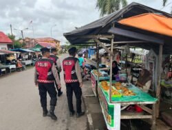 SAT SAMAPTA POLRES SERUYAN PATROLI PASAR RAMADHAN DI JALAN AHMAD YANI