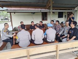 KAPOLRES SERUYAN CEK KESIAPSIAGAAN POLSEK HANAU, TEKANKAN TIDAK ADA LAGI PELANGGARAN