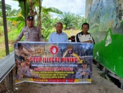 PERSONEL POLSEK PULAU PETAK LAKSANAKAN SOSIALISASI ILEGAL MINING KE MASYARAKAT GUNA PENCEGAHAN TAMBANG LIAR DI WILAYAH KECAMATAN PULAU PETAK