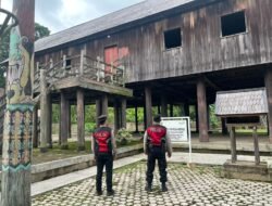 **Jelang Libur Lebaran 1447 H, Tim Patroli Presisi Intensifkan Pengawasan di Objek Wisata Rumah Betang**