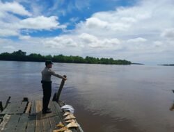 POLSEK SERUYAN HILIR MONITORING DEBIT AIR, 16 DESA DI WILKUM TERPANTAU NORMAL