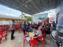 PAMAPTA I POLRES SERUYAN AMANKAN PENYALURAN BANSOS KARTU HUMA BETANG SEJAHTERA DI BANK KALTENG