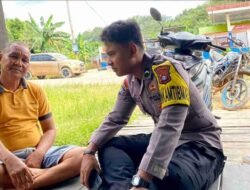 POLSEK SERUYAN TENGAH: BHABINKAMTIBMAS DESA TUMBANG BAI AKTIF SAMBANG WARGA