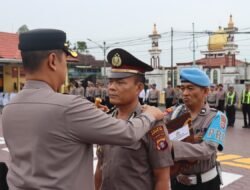 Kapolres Kobar Pimpin Upacara Kenaikan Pangkat Pengabdian dan PTDH, Tegaskan Komitmen di Tubuh Polri