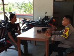 BHABINKAMTIBMAS POLRES SERUYAN SAMBANG WARGA DESA RUNGAU RAYA, AJAK JAGA KEAMANAN BERSAMA