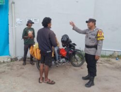 BHABINKAMTIBMAS DESA BAHAUR SAMBANG WARGA, SAMPAIKAN HIMBAUAN KAMTIBMAS