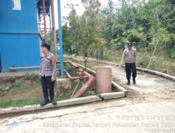 Polsek kapuas Tengah laksanakan Patroli ke objek vital ke PDAM unit Pujon.