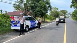 Antisipasi Lakalantas, Satlantas Polres Kapuas Pantau Arus Lalu Lintas Lingkar Luar Kota
