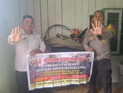 Sosialisasi Larangan Aksi Karhutla Di Tumbang Kolon