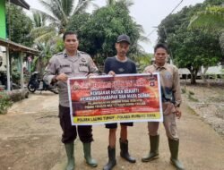 Cegah Polusi Asap, Bhabinkamtibmas Batu Karang Gencarkan Sosialisasi Stop Aksi Karhutla