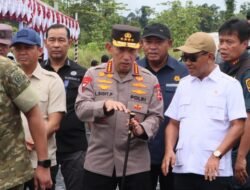 Kapolri dan Tim Satgas PKH Tinjau Langsung Penertiban Tambang PT. AKT di Murung Raya