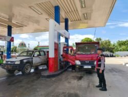 Satsamapta Polres Murung Raya Intensifkan Patroli Di SPBU Cegah Gangguan Kamtibmas