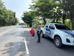 Antisipasi Lakalantas, Satlantas Polres Kapuas Pantau Arus Lalu Lintas Lingkar Luar Kota