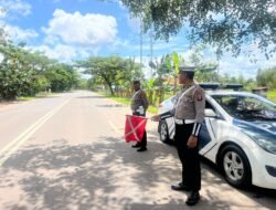 Antisipasi Lakalantas, Satlantas Polres Kapuas Pantau Arus Lalu Lintas Lingkar Luar Kota