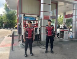 Jaga Kamtibmas Tetap Aman, Personel Satsamapta Polres Barsel patroli Obvit Bank