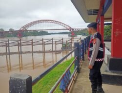 Patroli Obyek Vital, Samapta Polres Murung Raya Pantau Dermaga Putri Sikan