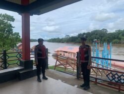 Patroli Siang, Samapta Polres Murung Raya Sasar Obyek Dermaga Putri Sikan