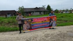 Piket Polsek kapuas tengah giat Rutin lakukan imbauan larangan karhutla kepada masyarakat.