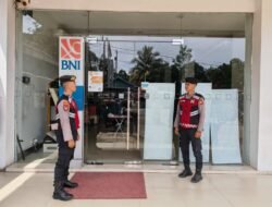 Satsamapta Murung Raya Sambangi Bank BNI Antisipasi Gangguan Kamtibmas
