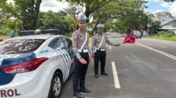 Antisipasi Lakalantas, Satlantas Polres Kapuas Pantau Arus Lalu Lintas Lingkar Luar Kota