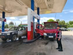 Mencegah Antrian Panjang, Polres Murung Raya Patroli Di SPBU