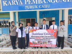 Kunjungi Sekolah, Polsek Murung Sosialisasi Waspada Dampak Bencana Alam