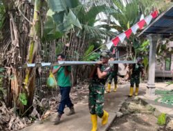 Satgas Kebut Pembangunan Jembatan Perintis Garuda, Material Besi Ram Mulai Didatangkan