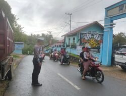 Satlantas Polres Murung Raya Gatur Pagi Di Sekolah Ciptakan Kamselticarlantas Yang Aman dan Lancar