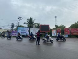 Pagi Hari, Samapta Polres Murung Raya Gatur Rutin Di Jalan