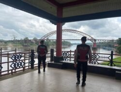 Patroli Obyek Vital, Samapta Polres Murung Raya Patroli di Dermaga Putri Sikan