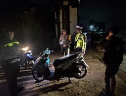 Polres Murung Raya Patroli Malam Imbau Para Pemuda Jangan Ada Aksi Balap Liar