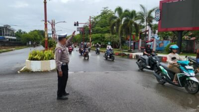 Ciptakan Kondusifitas Di Pagi Hari, Satlantas Polres Murung Raya Laksanakan Gatur Pagir Rutin