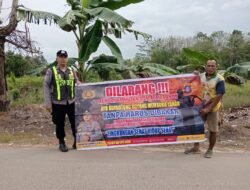 Cegah Kebakaran Hutan, Polsek Kapuas Barat Gencarkan Sosialisasi Karhutla di Kelurahan Mandomai