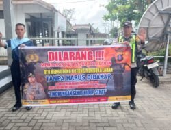 Stop Karhutla, Polsek Kapuas Barat Berikan Sosialisasi dan menyampaikan bahaya kebakaran hutan dan lahan Kepada Warga Masyarakat