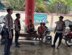 POLISI SAMBANG PASAR SAIK DAN SPPG, SOSIALISASIKAN CALL CENTER 110 DAN KOORDINASI MBG