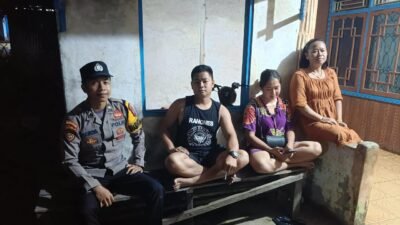 Polsek Manuhing Hadir di Tengah Malam: Pastikan Situasi Tumbang Talaken Tetap Kondusif