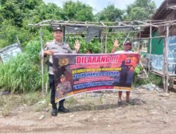 Polsek Kapuas Barat Memberikan Sosialisasi Antisipasi Karhutla Kepada Masyarakat