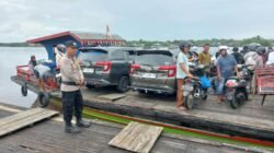 Polsek Kapuas Barat Gelar Patroli Rutin di Penyeberangan Fery