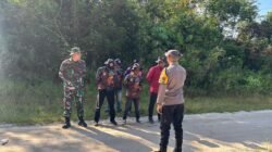 Cegah Karhutla Sejak Dini, Bhabinkamtibmas Sumber Mukti Gandeng Babinsa dan MPA