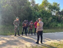 Cegah Karhutla Sejak Dini, Bhabinkamtibmas Sumber Mukti Gandeng Babinsa dan MPA