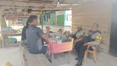 Bhabinkamtibmas Pangkalan Satu Bangun Komunikasi Kamtibmas