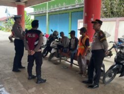 PATROLI DIALOGIS PRESISI POLRES SERUYAN SAMBANG PASAR SAIK, SOSIALISASIKAN CALL CENTER 110