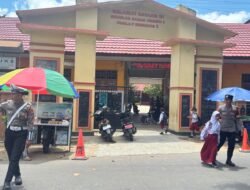 POLRES SERUYAN LAKSANAKAN PATROLI OBJEK VITAL DAN PENGATURAN LALU LINTAS DI PERBANKAN DAN SDN 1 KUALA PEMBUANG