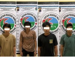 POLRES SERUYAN AMANKAN EMPAT TERDUGA PELAKU PEREDARAN SABU DI BATU AMPAR DAN HANAU DENGAN TOTAL BB 66,6 GRAM