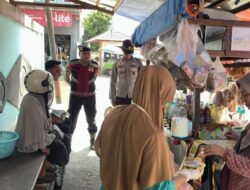 PATROLI DIALOGIS PRESISI POLRES SERUYAN SAMBANG PASAR SAIK, SOSIALISASIKAN CALL CENTER 110