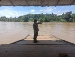 Waspada Musim Hujan, Polsek Marikit Tingkatkan Pengawasan Ketinggian Air DAS Katingan