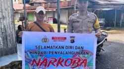 Personil Polsek Katingan Kuala Sosialisasi Tentang Bahaya Narkoba Serta Menghimbau Masyarakat Untuk Tidak Menggunakan dan Menjauhi Narkoba