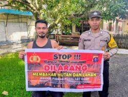 Cegah Kejahatan Terhadap Lingkungan, Bhabinkamtibmas Polsek Katingan Kuala Himbau Masyarakat Untuk Tidak Membakar Hutan dan Lahan